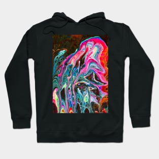 Momma & Baby Octopuses - Fluid Art Hoodie